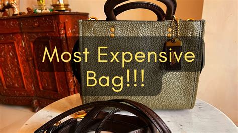 most expensive coach bag review.